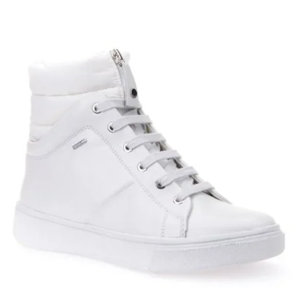 Geox Shoes Geox Mayrah Leather Hitop Sneaker Poshmark